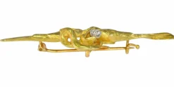 Broche/pendentif or et diamant