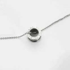 BULGARI - Collier B ZER0 or gris et diamants