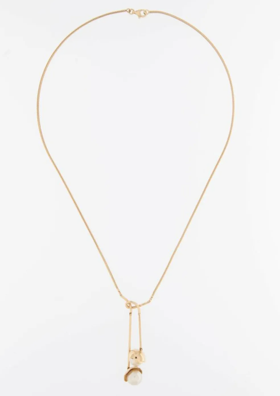 CACHAREL Parure Collier et Boucles d'Oreilles Or Jaune et Perles