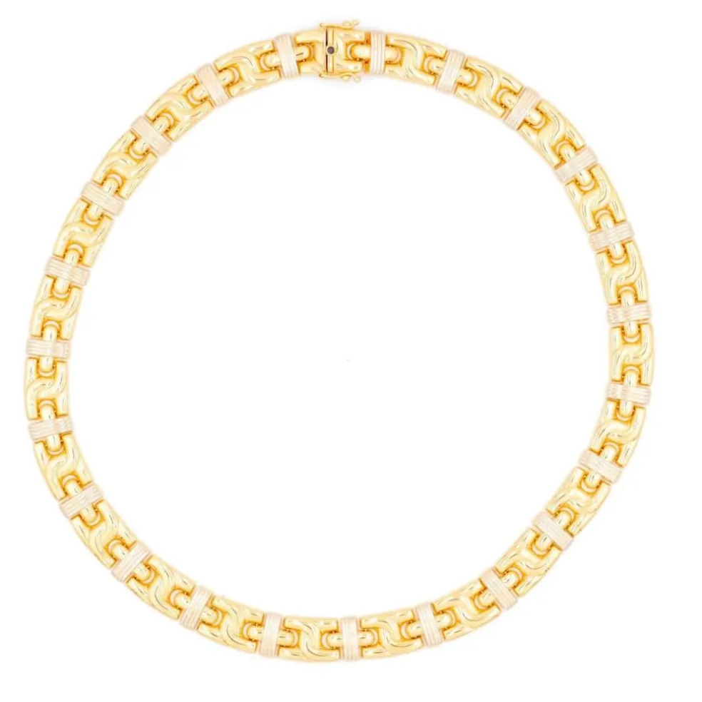 Caplain Collier Or jaune Saphir