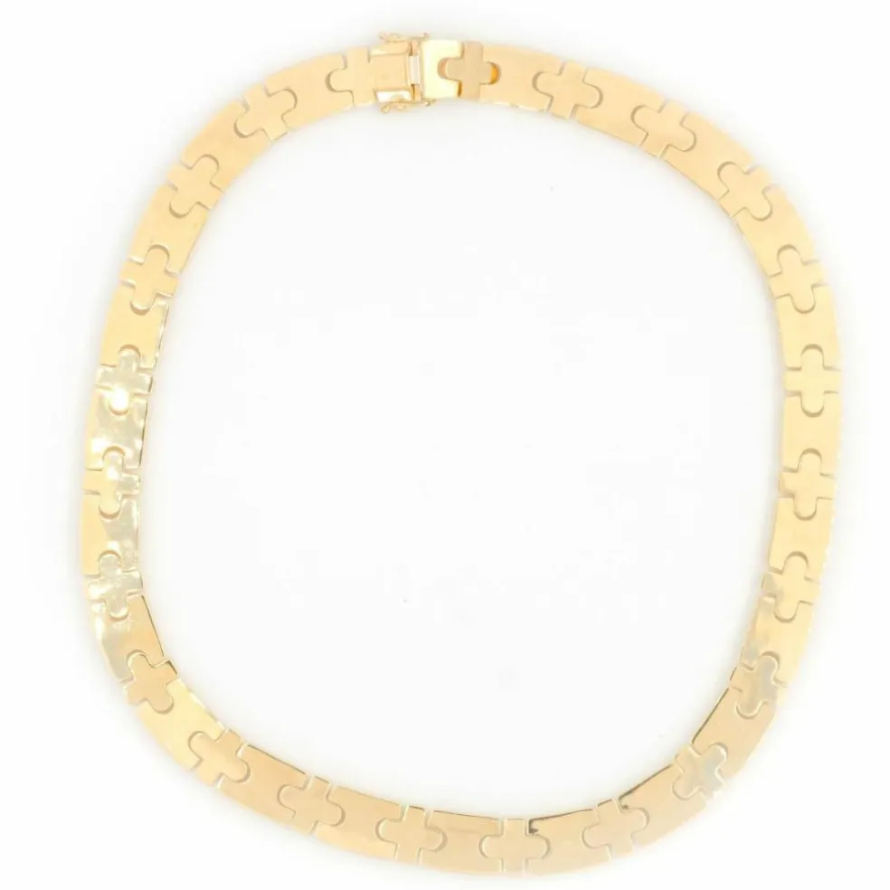 Caplain Collier Or jaune Saphir