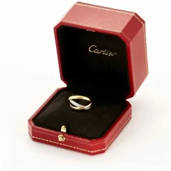 CARTIER - Bague Trinity trois ors diamants