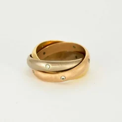 CARTIER - Trinity - Bague Or jaune, rose, blanc et Diamants