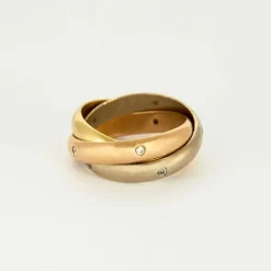 CARTIER - Trinity - Bague Or jaune, rose, blanc et Diamants