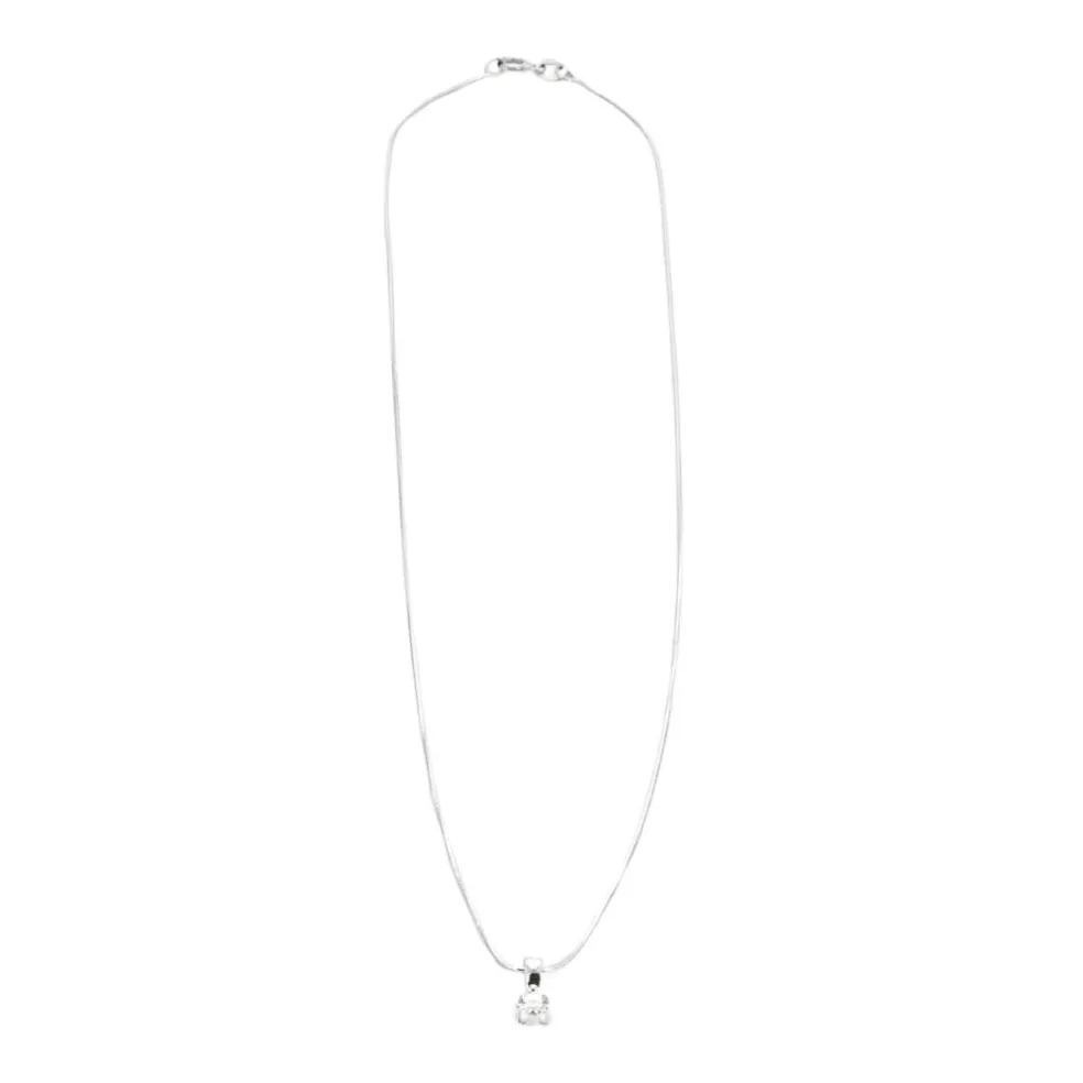 Chaine à maille serpent or gris et diamant