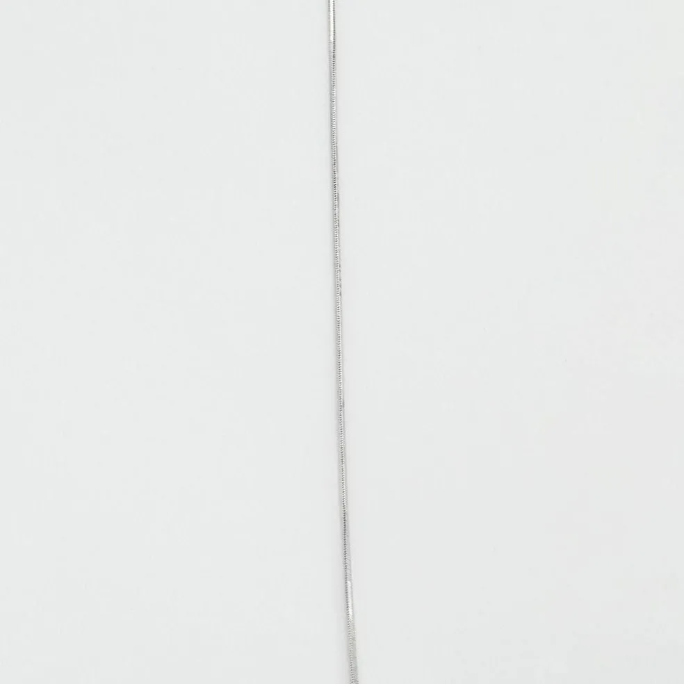 Chaine à maille serpent or gris et diamant