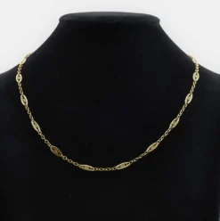 Chaine ancienne en or maillons filigranés