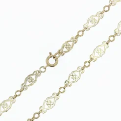 Chaine ancienne en or maille ajourée