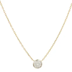Chaine ancienne et son motif rond en diamants