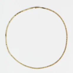 Chaine ancienne or maille plate