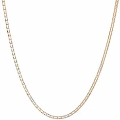 Chaine ancienne or rose maille ajourée