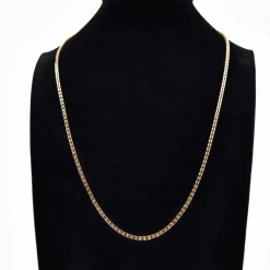 Chaine ancienne or rose maille ajourée