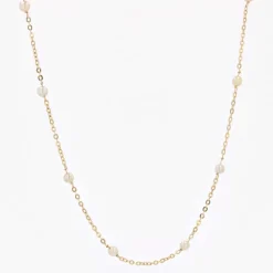 Chaine en or jaune et ses perles de culture