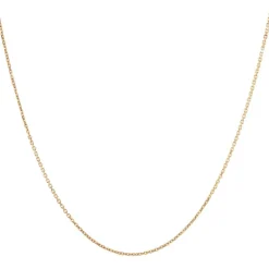 Chaine en or jaune maille forçat limée