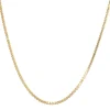 Chaine en or jaune maille forçat limée