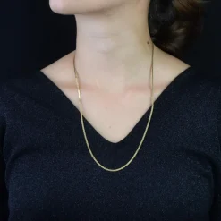 Chaine en or jaune maille fantaisie