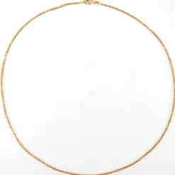 Chaine en or jaune maille forçat limée