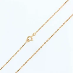 Chaine en or jaune maille forçat limée
