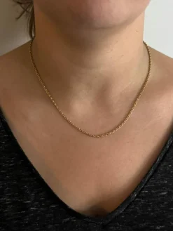 Chaine en or maille forçat