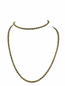 Chaine Maille Corde Or