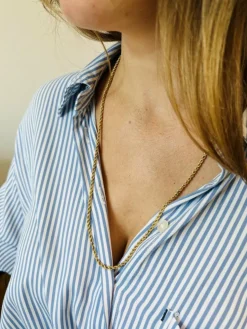 Chaine Maille Corde Or