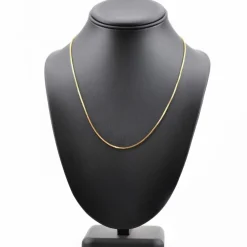 Chaine maille cube or jaune