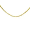 Chaine maille double infinity or jaune