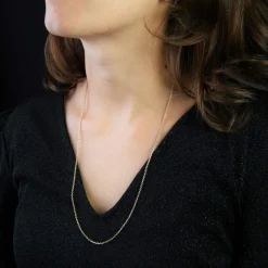 Chaine maille forçat limée or jaune