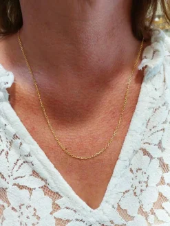 Chaine maille forçat or jaune