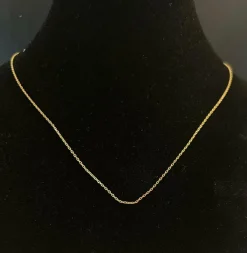 Chaine maille forçat or jaune