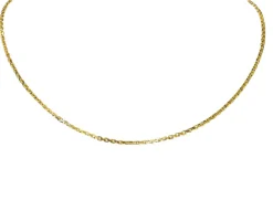 Chaine maille forçat pleine or jaune