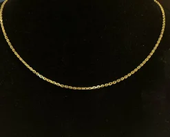 Chaine maille forçat pleine or jaune