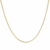 Chaine maille gourmette limée or jaune