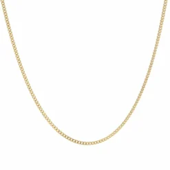 Chaine maille gourmette limée or jaune