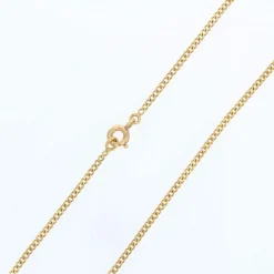Chaine maille gourmette limée or jaune