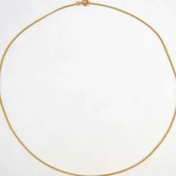 Chaine maille gourmette limée or jaune