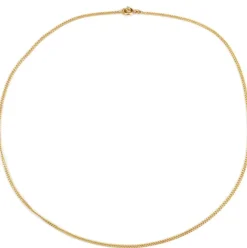 Chaine maille gourmette limée or jaune