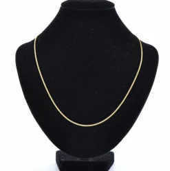 Chaine maille gourmette limée or jaune