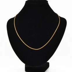 Chaine maille gourmette limée or jaune