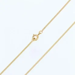 Chaine maille gourmette limée or jaune