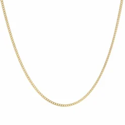 Chaine maille gourmette or jaune