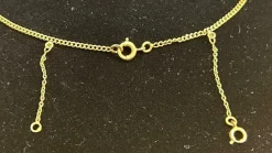 Chaine maille gourmette or jaune