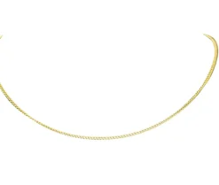 Chaine maille gourmette or jaune