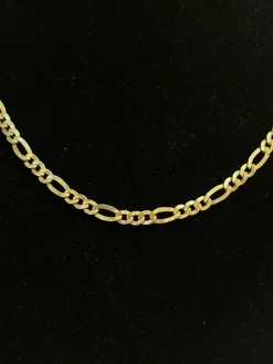 Chaine maille gourmette or jaune