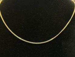 Chaine maille gourmette or jaune