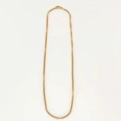 Chaine maille gourmette or jaune