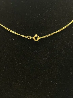 Chaine maille gourmette or jaune