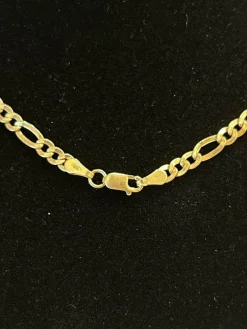 Chaine maille gourmette or jaune