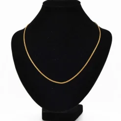 Chaine maille gourmette or jaune