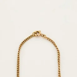 Chaine maille gourmette or jaune
